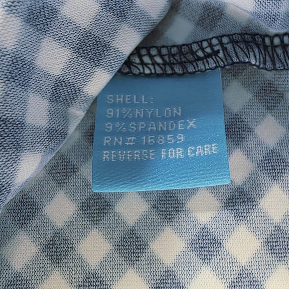 J. McLaughlin Keaton Bell Sleeve Top Shirt Gingham Plaid Stretch - Picture 6 of 6